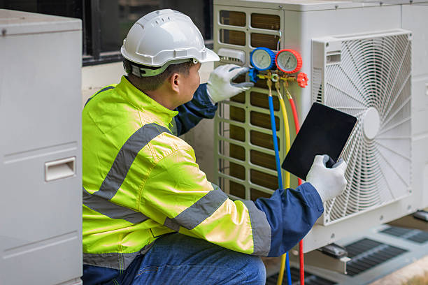 Professional Hvac technician working in Columbia, NJ